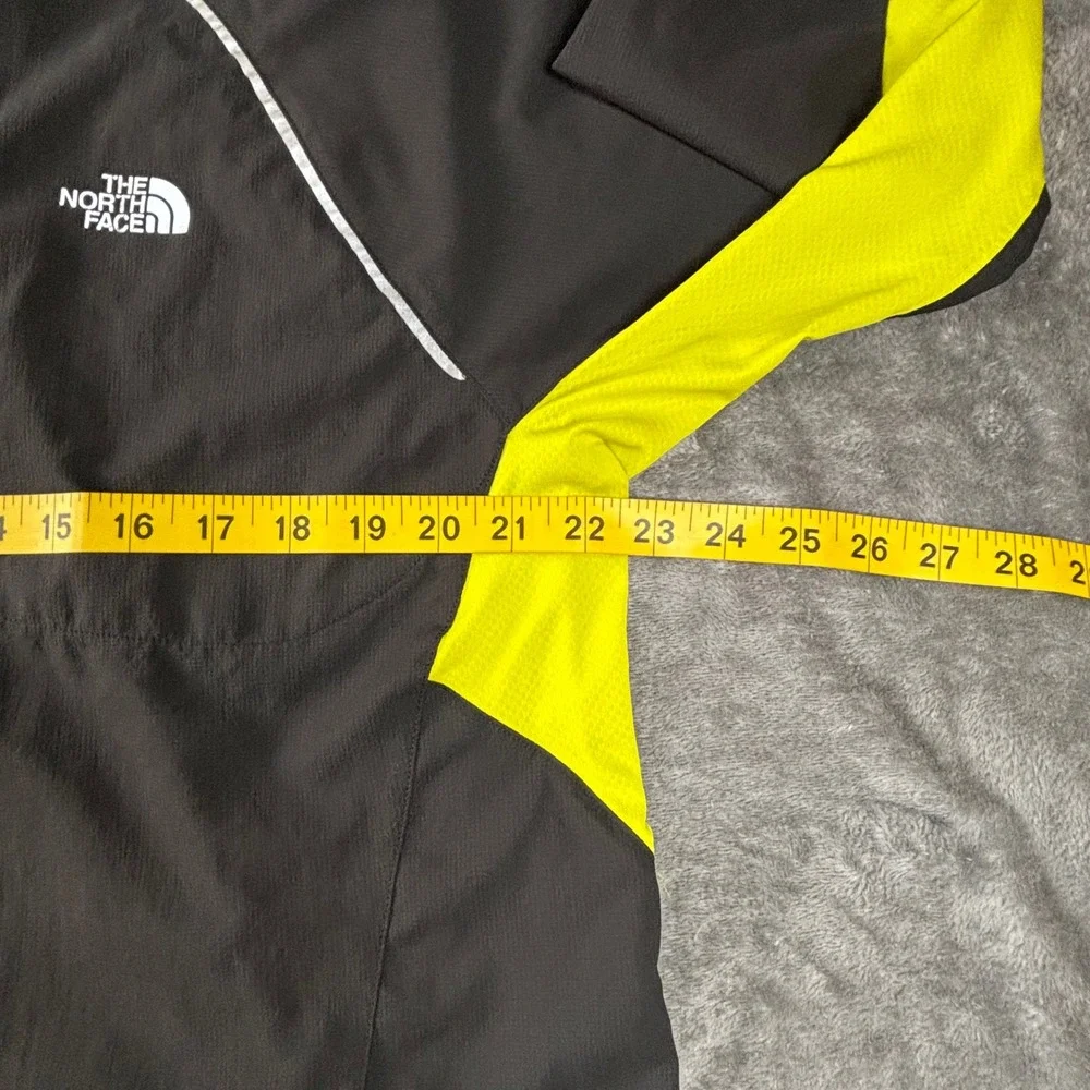 The North Face Flight Series Mens XL Running Jacket Grey Neon Yellow Full Zip